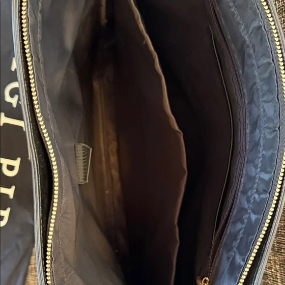 GIGI PIP Hayes Black Leather Hat Carrier Carrying Tote Travel Bag - Picture 10 of 14